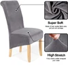 XL Size Stretch Velvet Dining Chair Covers Removable Washable Large Soft Dining Kitchen Home Restaurant Chair Slipcovers 4