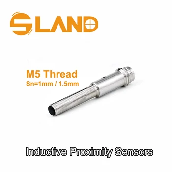 SLAND M5 Thread Barrel interruttore sensore di prossimità induttivo 12-24VDC NPN PNP M8-3pins certificati CE RoHs