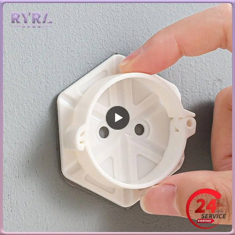 

Lock Rod Holder Convenient Stick And Use Simple Style Not Easy To Fall Off Does Not Damage The Wall Hanger Accessories Holder