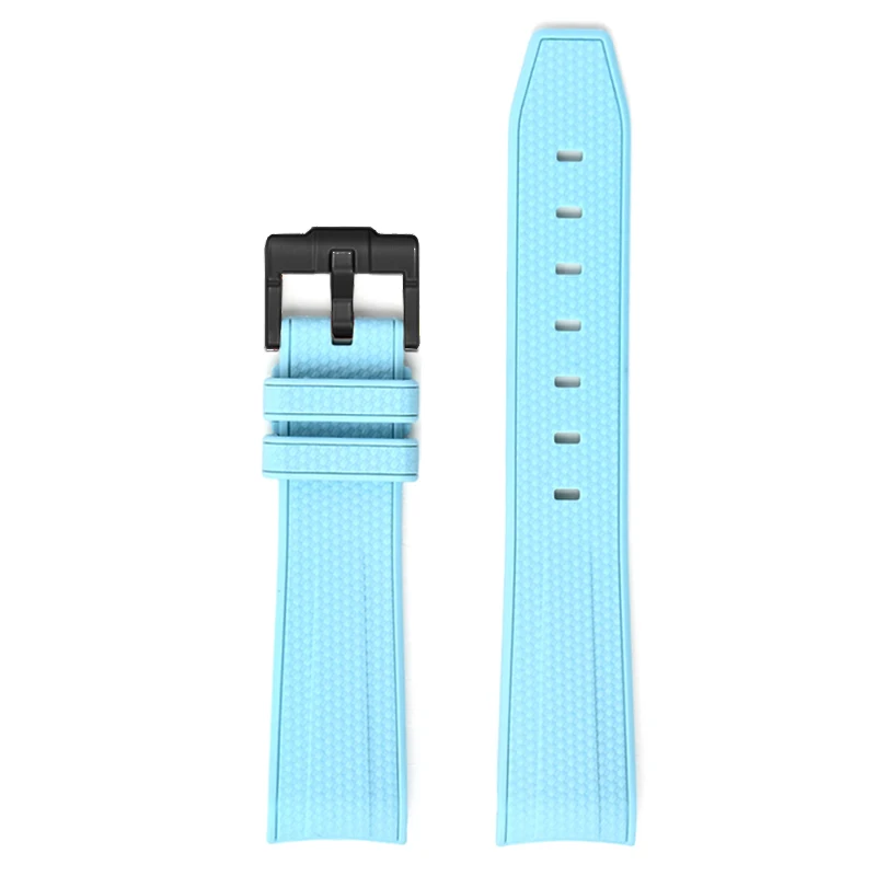 Waterproof Sport Silicone Rubber Watch Strap - 20mm Curved End Band
