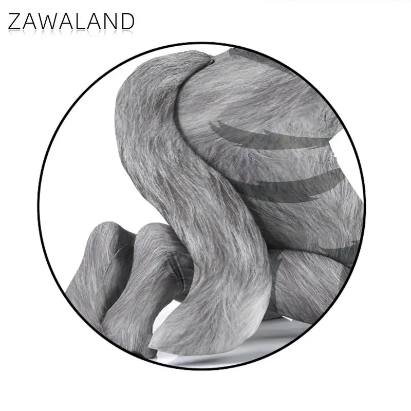Zawaland Men Furry Petsuit Carnival Purim Cosplay Costume Animal Fancy Bodysuit Festival Party Disguise Catsuit Show Clothes