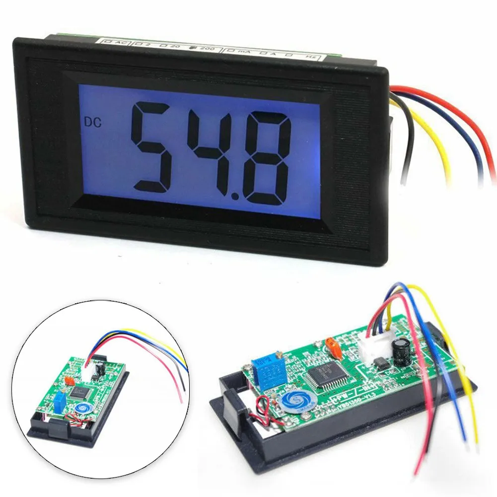 테스트 장비 디지털 패널 전압계 전압계 1개 풍력 에너지 YB5135D 7세그먼트 AC/DC 8-12V 실용