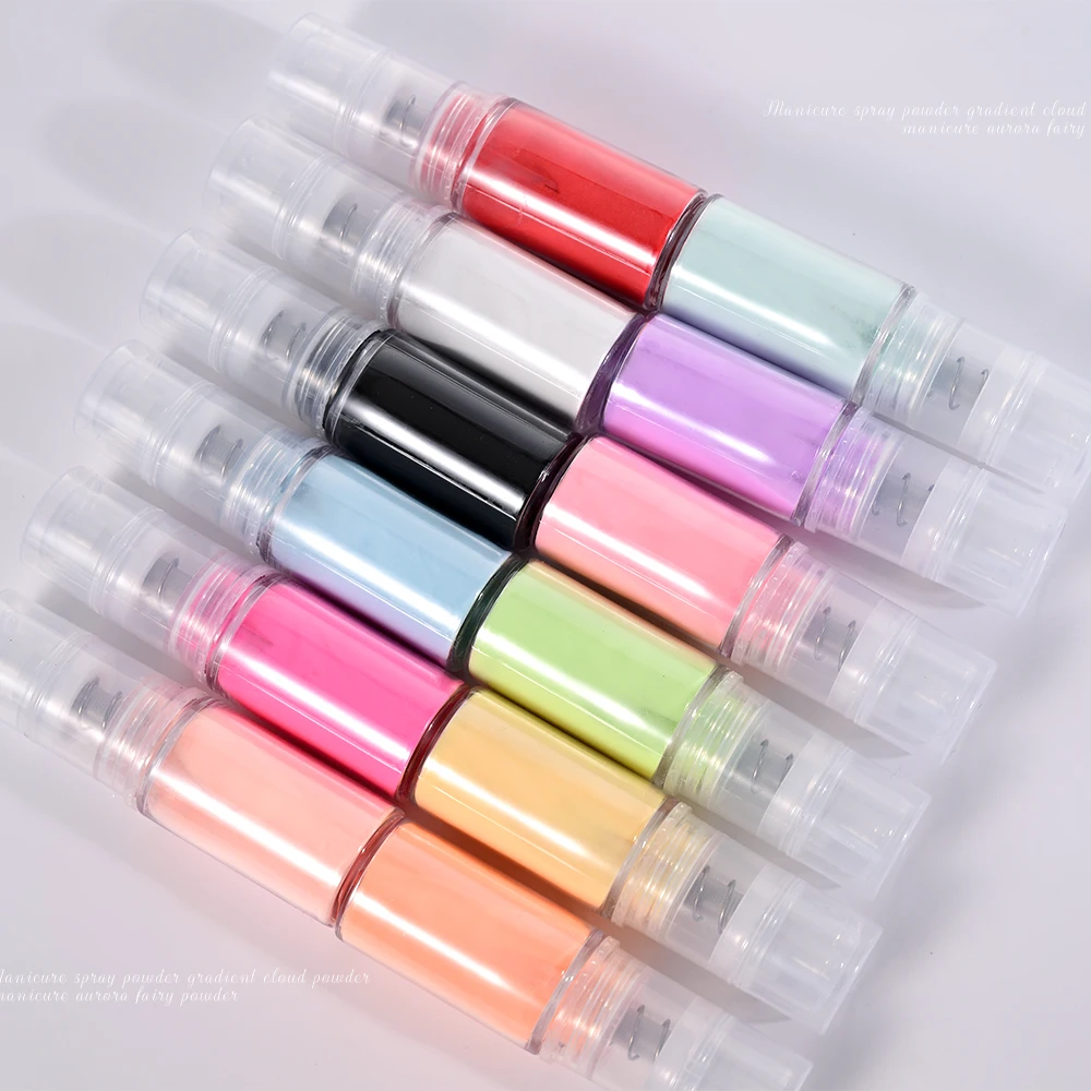 Nail Art Ombre Spray Powder 10g/bottle Pearl Gradient Pigment 12colors Blush Ombre Neon Spray Powder Supplies #FA nail powder nail pigment ombre spray powder nail decoration nail decorations