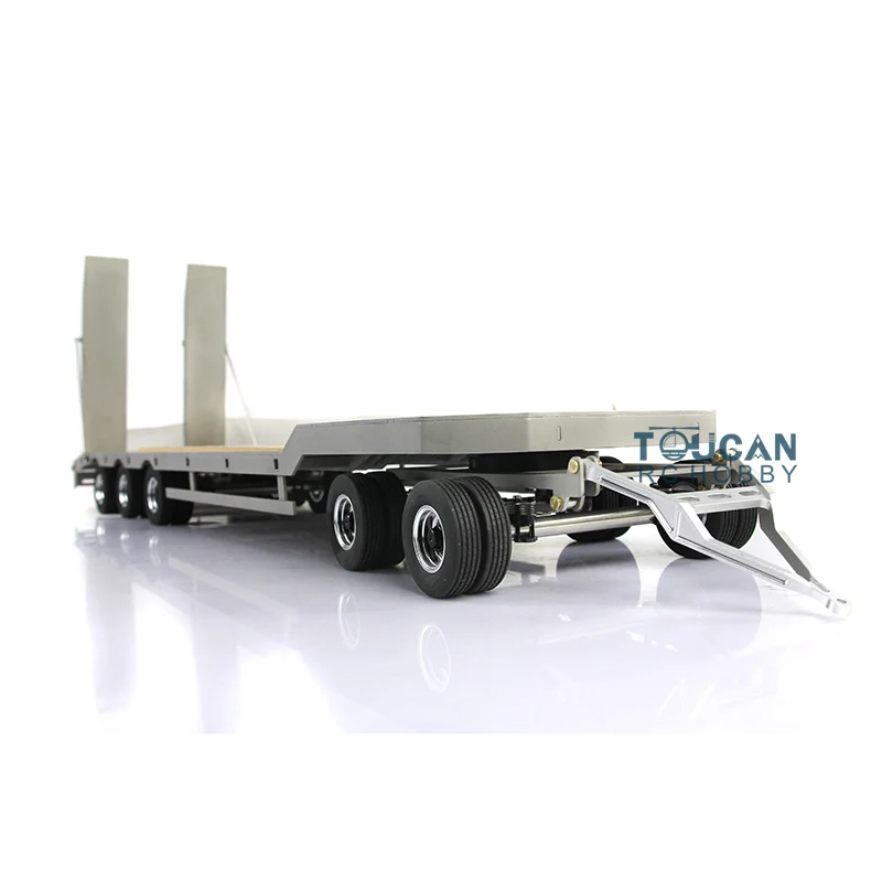 Metal Trailer LESU 1/14 Plate 887.6*190*78MM for DIY Tamiyaya Remote Control Tractor RC Truck Model Wheel Axles Hub Toy TH02005 6