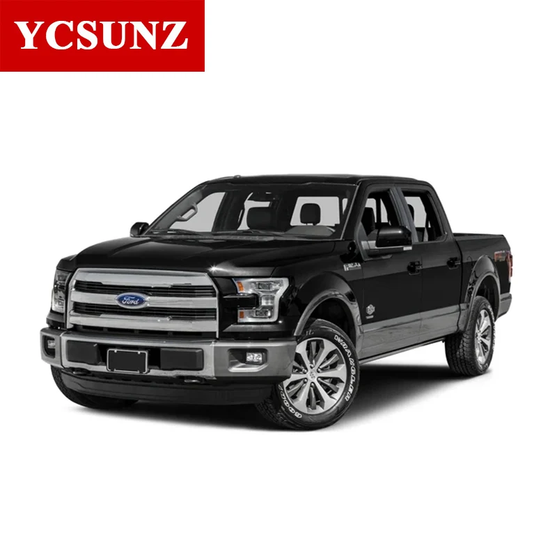 Side Window Visor For Ford F150 2015 2016 2017 2018 2019 2020 2021 2022 Window Deflector Rain Guard Accessories Double Cab images - 6