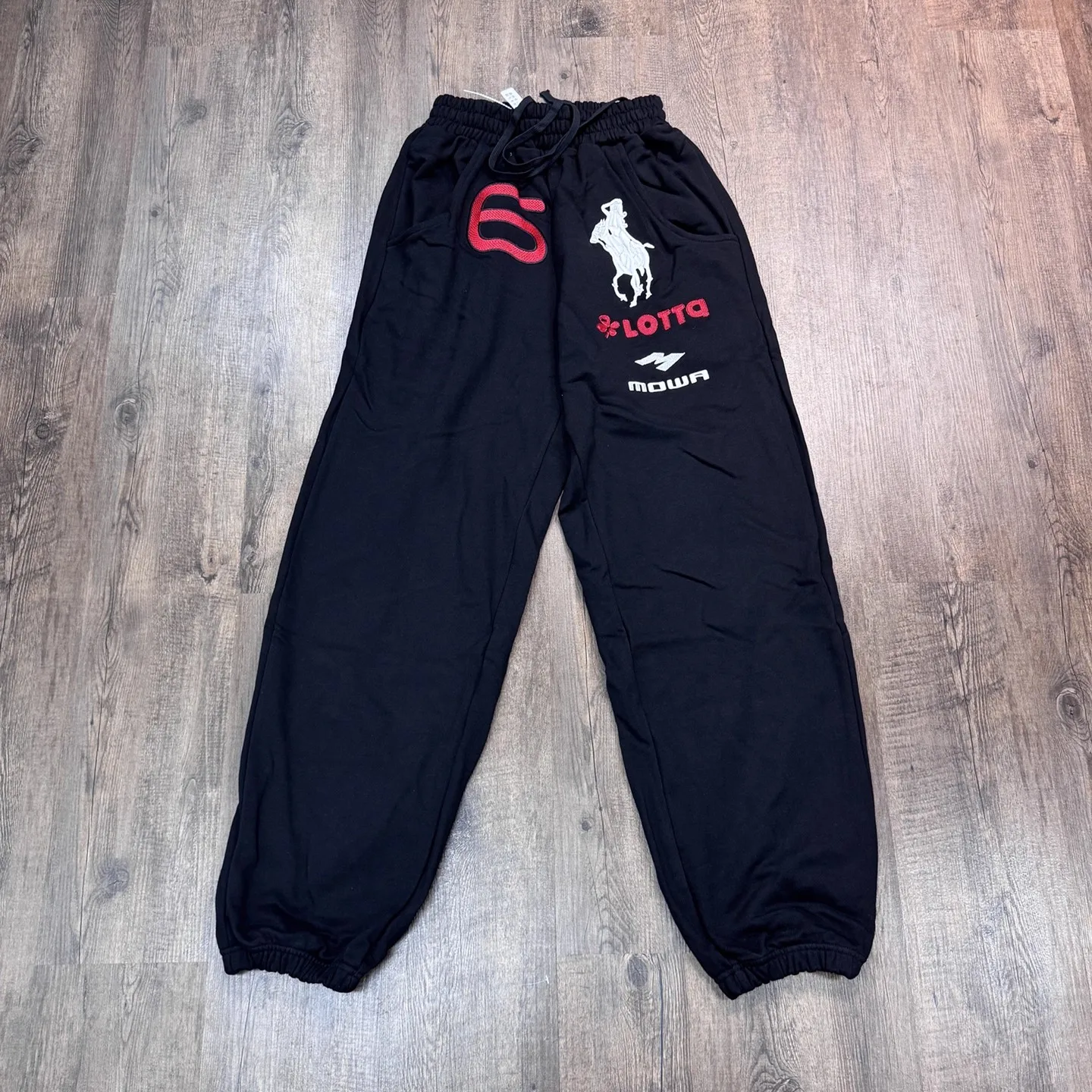 Blue Mowalola London Embroidery War Horse Knight Digit 6 Label