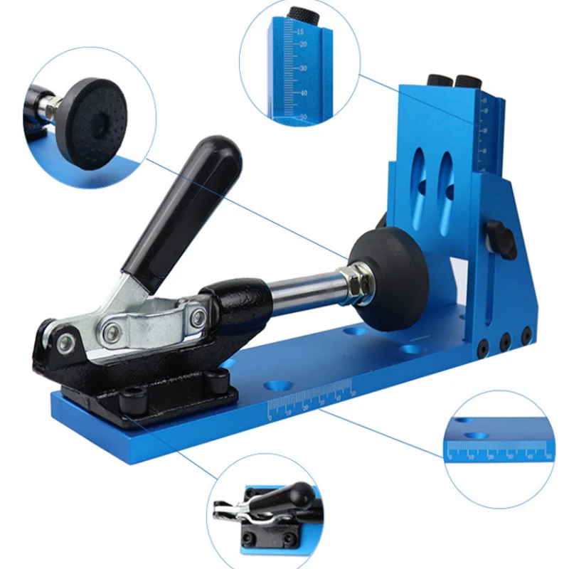 

Woodworking Inclined Hole Doweling Jig Pocket Hole Jig Kit other hand tools For Hole Puncher Furniture Carpentry Tools