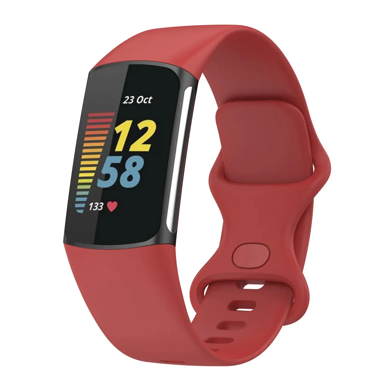 Silicone Sport Strap - Enhanced Soft Replacement Wristband