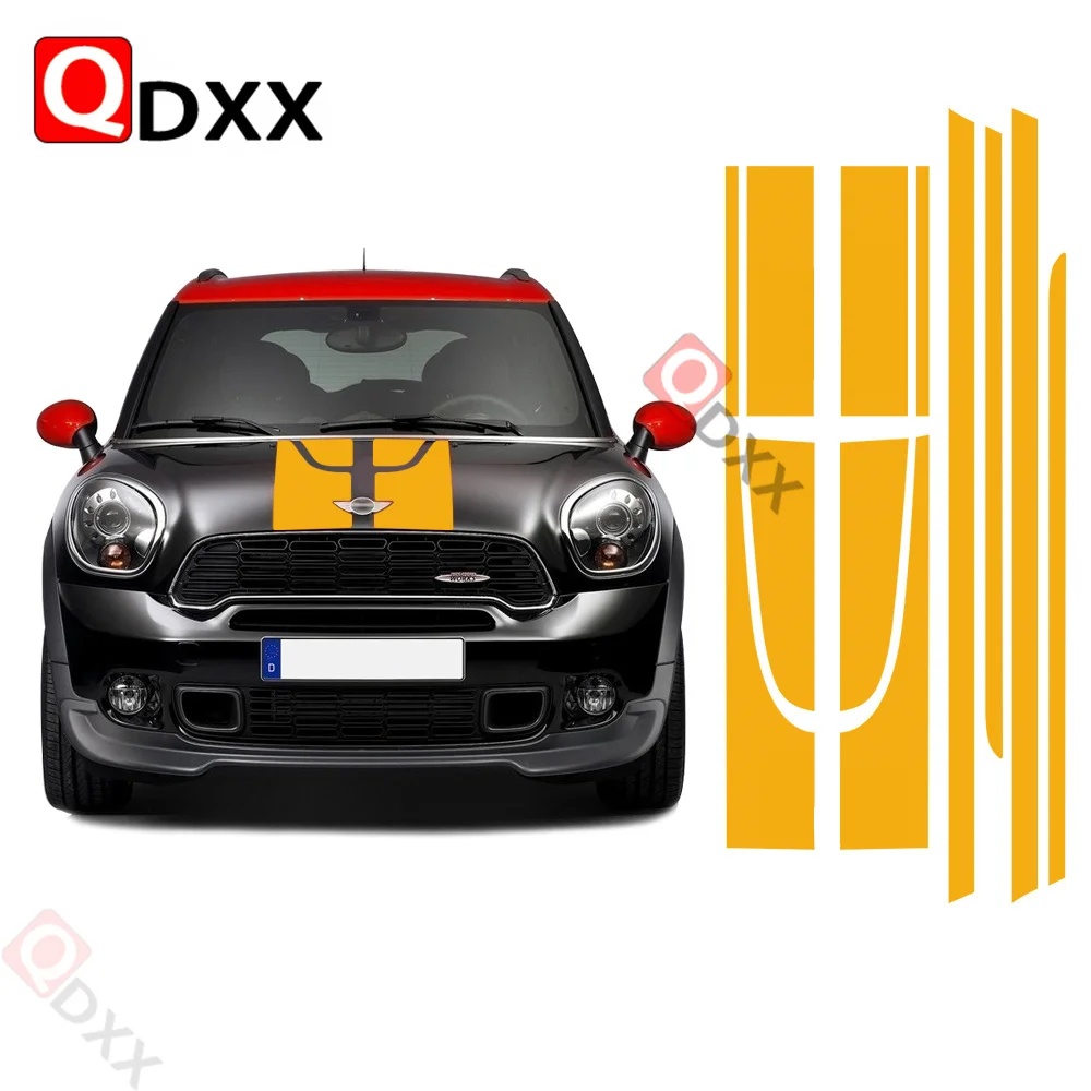 

Hood Trunk Engine Rear Side Stripes Car Sticker Body Kit Decal Decoration for MINI Countryman JCW John Cooper Works Accessories