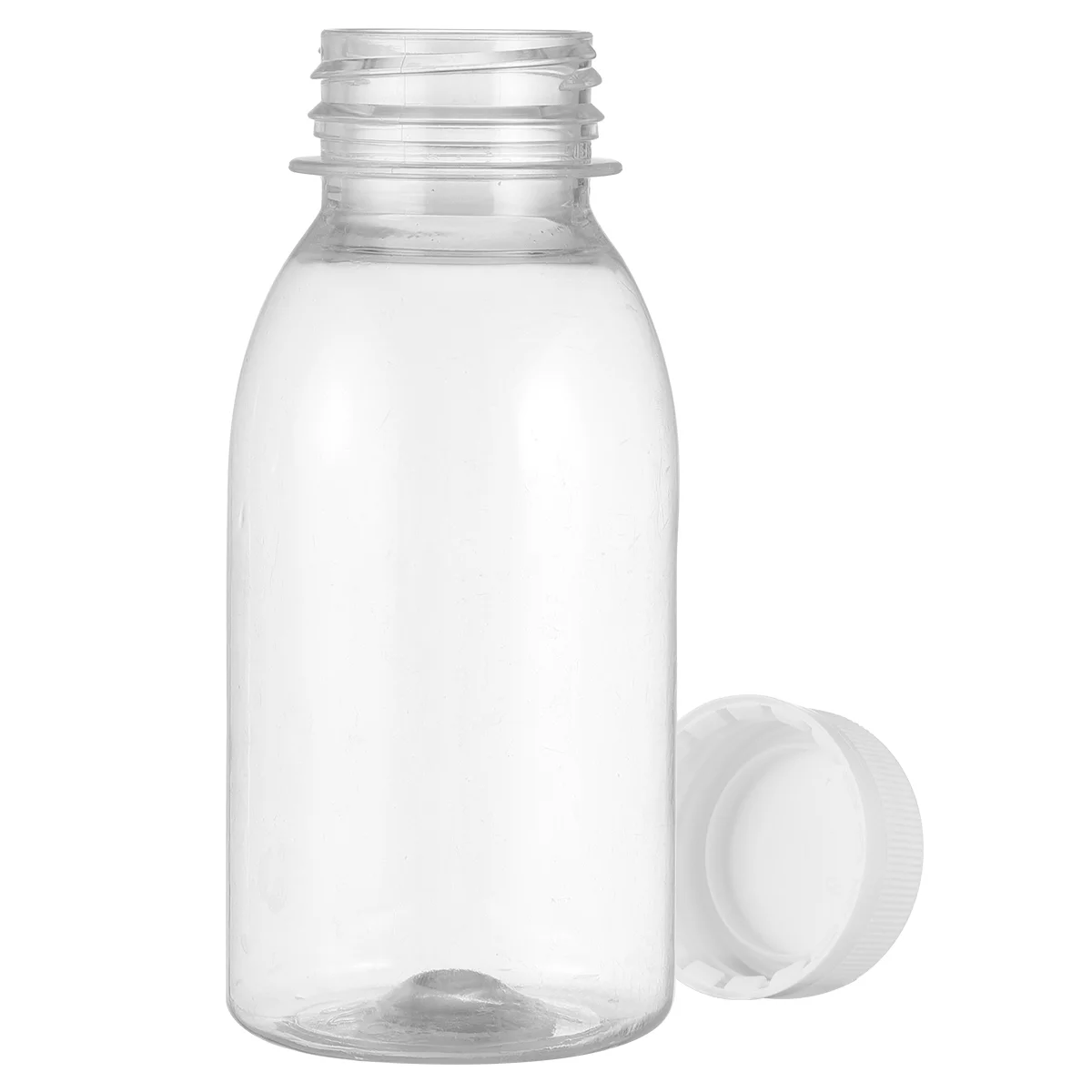 

250/250/300/350ml Transparent Water Bottle Plastic Juice Bottle PET Milk Beverage Bottle With Lid Camping Hiking Drinkware