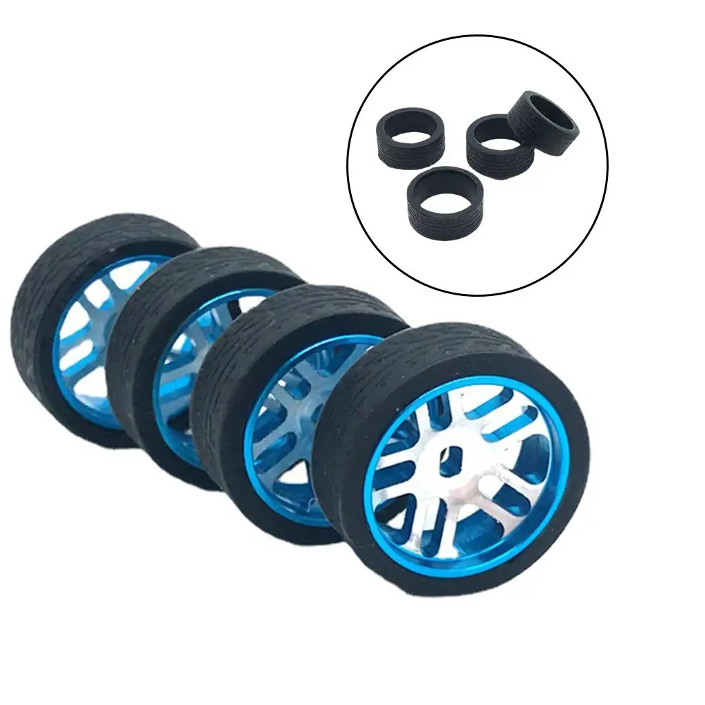 Racing Car Rubber Tires Wheel Tyres for WLtoys K969 K989 K999 1/28 4WD Racing Car Hobby Model Spare Parts Accessories