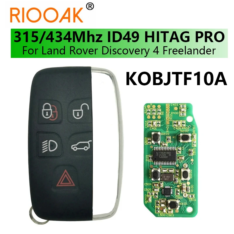 

315/434 МГц ID49 HITAG PRO Promixity умный пульт дистанционного управления для автомобиля Land Rover Discovery 4 Freelander Range Rover Sport Evoque