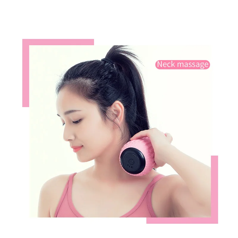 Description Picture 6 of itemYoga Balls Electric Fascia Ball Vibration Leg Muscle Relaxer Shoulder Neck Waist Muscle Massage Yoga Ball Fitness Massage Tool