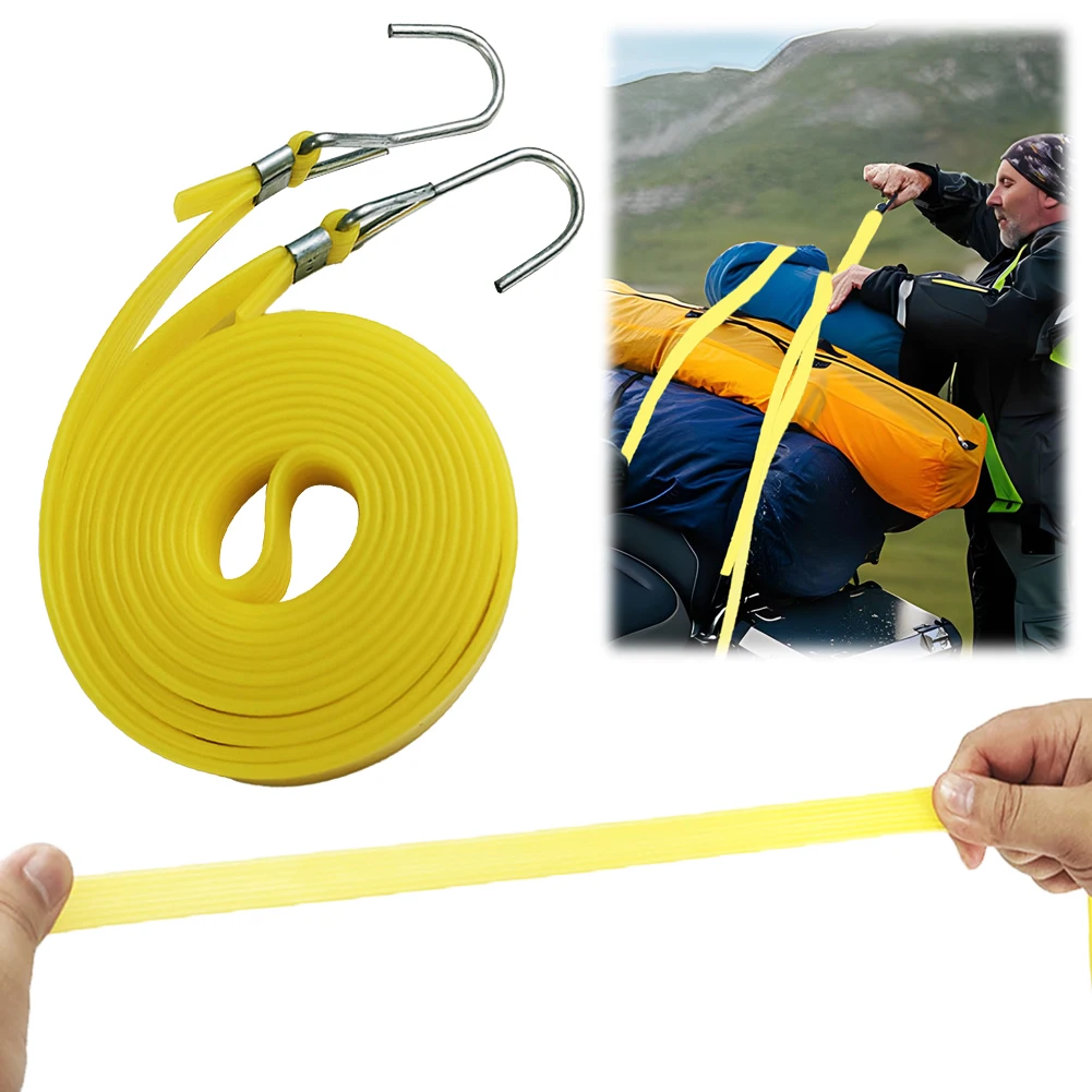 2.5/4M Bungee Cords with Hooks Latex Motorcycle Bicycle Elastic Luggage Rope Cord Luggage Roof Rack Strap Fixed Band