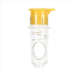 Compact Handheld Lemon and Orange Juicer with Built - in Filter - Lightweight and Washable Manual Citrus Reamer (Yellow)