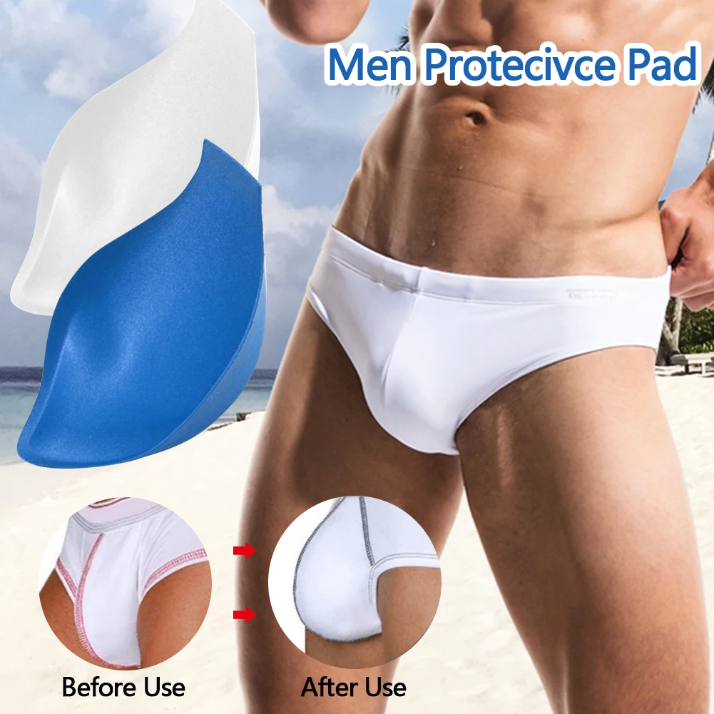Swimsuit Pouch Pad 1PC For Men 3D Shaping Inside Underwear Front Protection Swimming Sponge