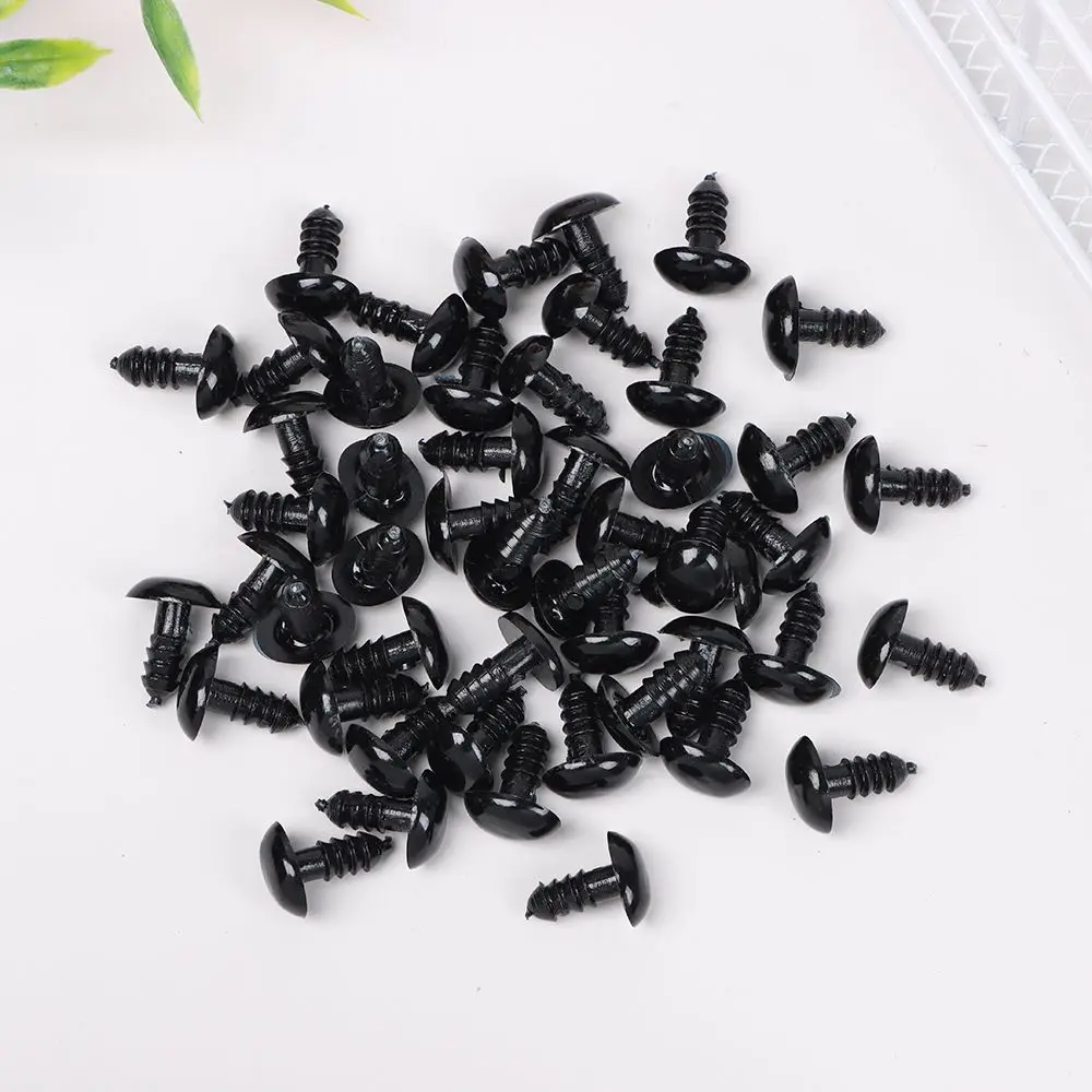 50/100pcs Black Plastic Doll Eyes Safety Eyes For toys Teddy Bear Stuffed Toys Snap Animal Puppet Dolls Craft Eye Amigurumi New 5