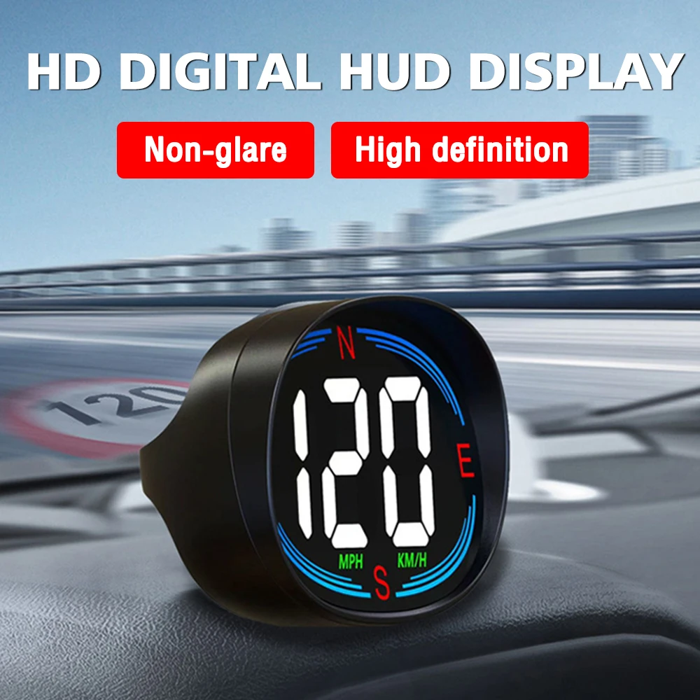 Head up display GPS Car digital speedometer HUD speed alarm gadgets for all car MPH KMH