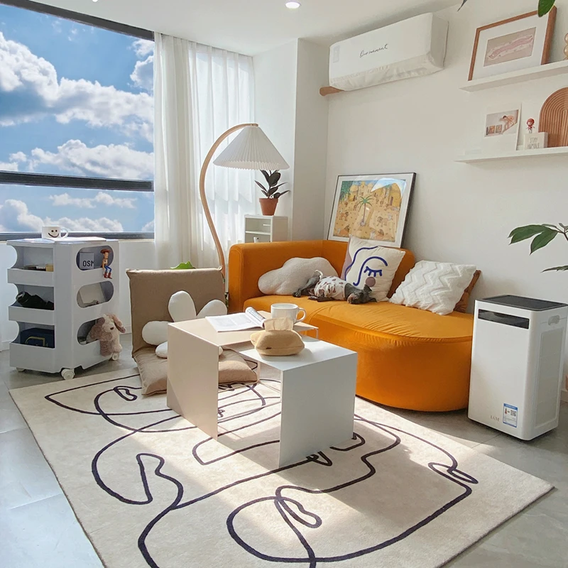 Computer Grandi Tavolini Mobili Tavolini Nordici Irregolari Design Moderno Flush Tavolo Soggiorno Table Coffee Sy50Ct