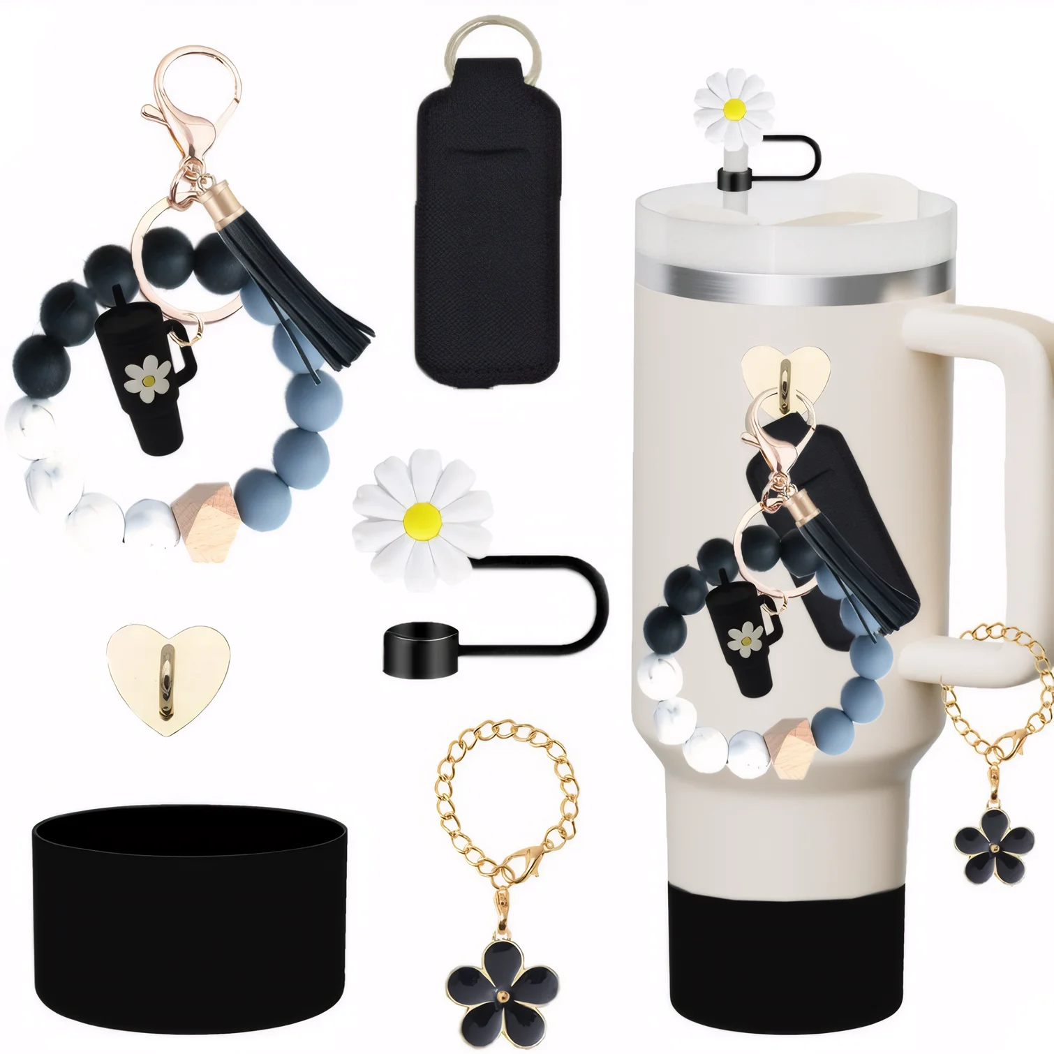 Stanley Cup Accessories Set Silicone Straw Topper Boot