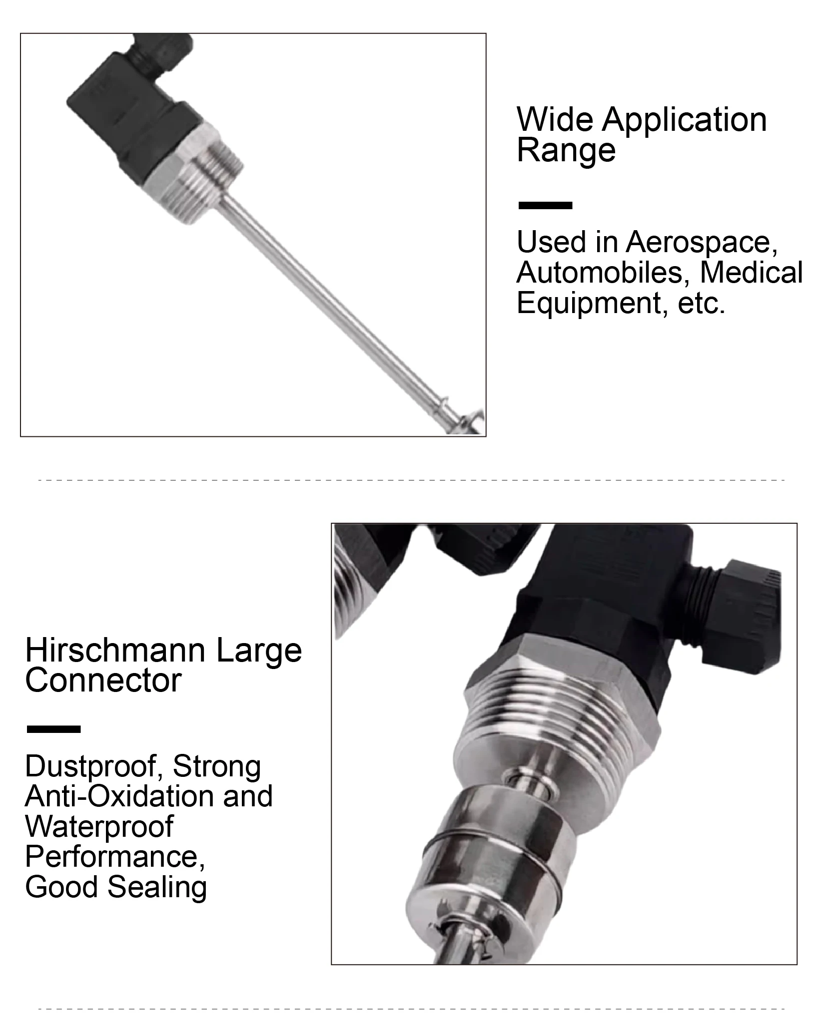 Hirschmann Float Level Switch Stainless Steel Liquid Water Oil Sensor Reed Magne