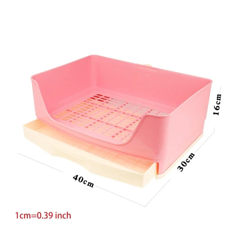 

Grate Toilet Rabbit Bigger Large Bedpan With Corner Operation Place Potty Firmly Litter Pet Box Drawer Easy