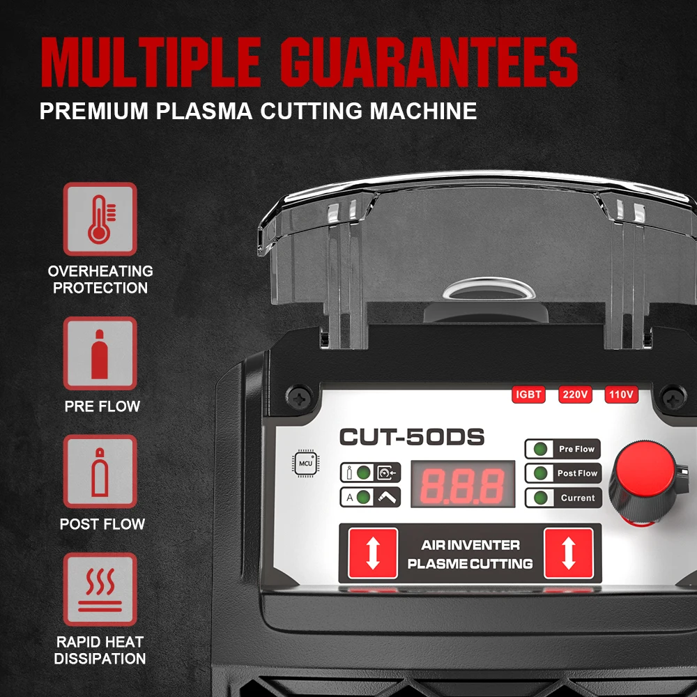 ANDELI Plasma Cutting Machine CUT-50DS 110/220V 40A HF Pilot Arc Non-contact Cutting Plasma Cutter 2