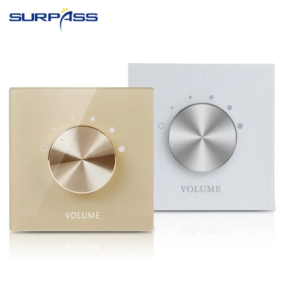 Home Volume Controller 5 Grade Segment Fixed Resistance Tuning Switch Volume Adjust Wall Panel Perfect for Hotel House Apartment