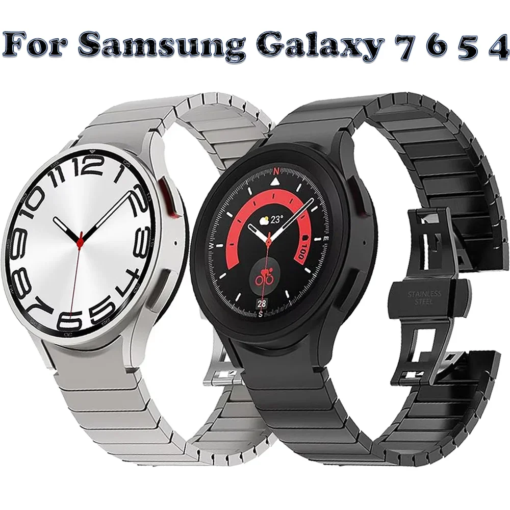 Premium Stainless Steel Metal Watch Strap - Adjustable Band