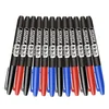 3/6/9Pcs/Set Permanent Marker Pen Fine Point Waterproof Ink Thin Nib Crude Nib Black Blue Red Ink 1.5mm Fine Color Marker Pens 6