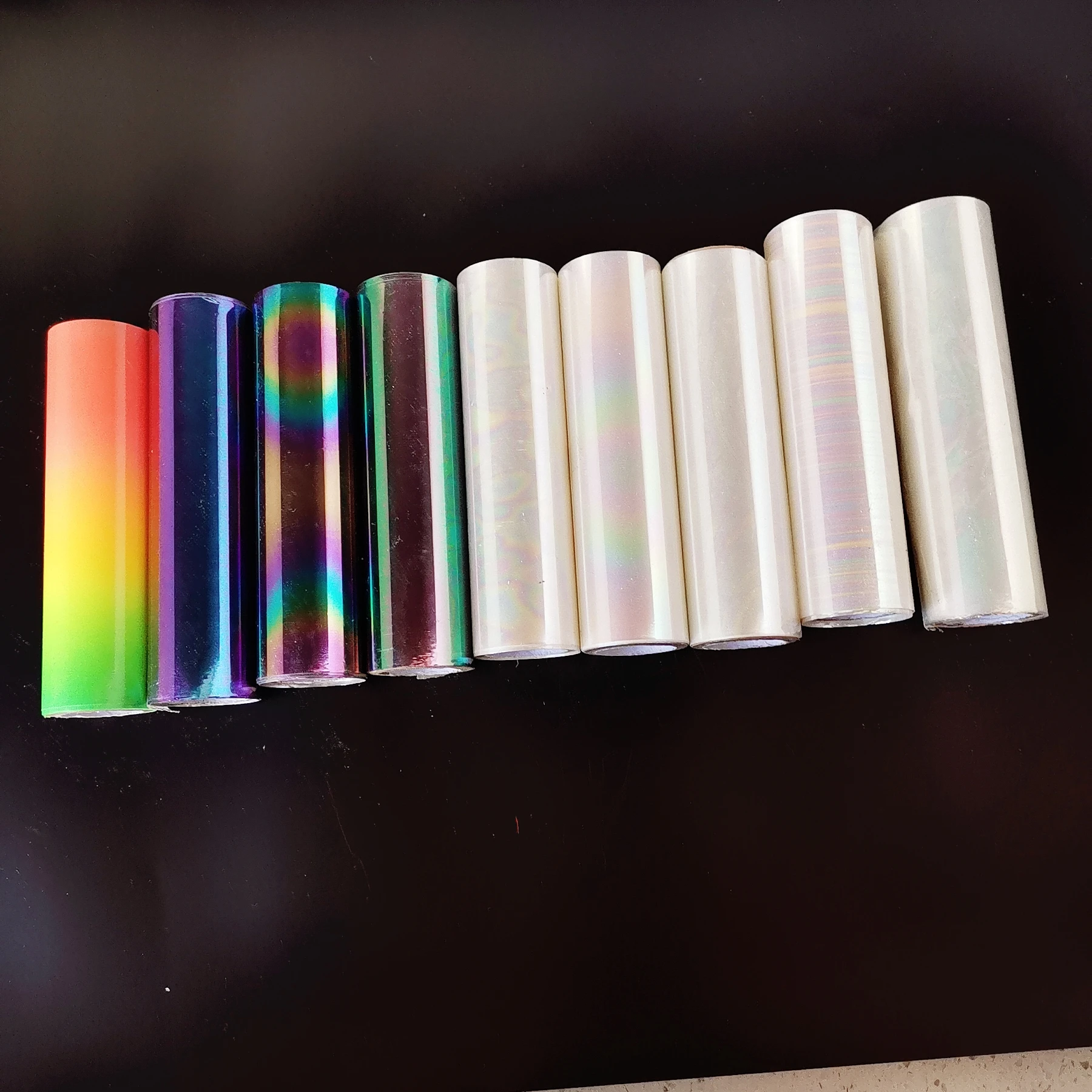 Hot stamping foil holographic transparent laminator paper 12.5cm X 3m/Lot DIY package box lamination film,hot stamping foil film FOR laminating machine