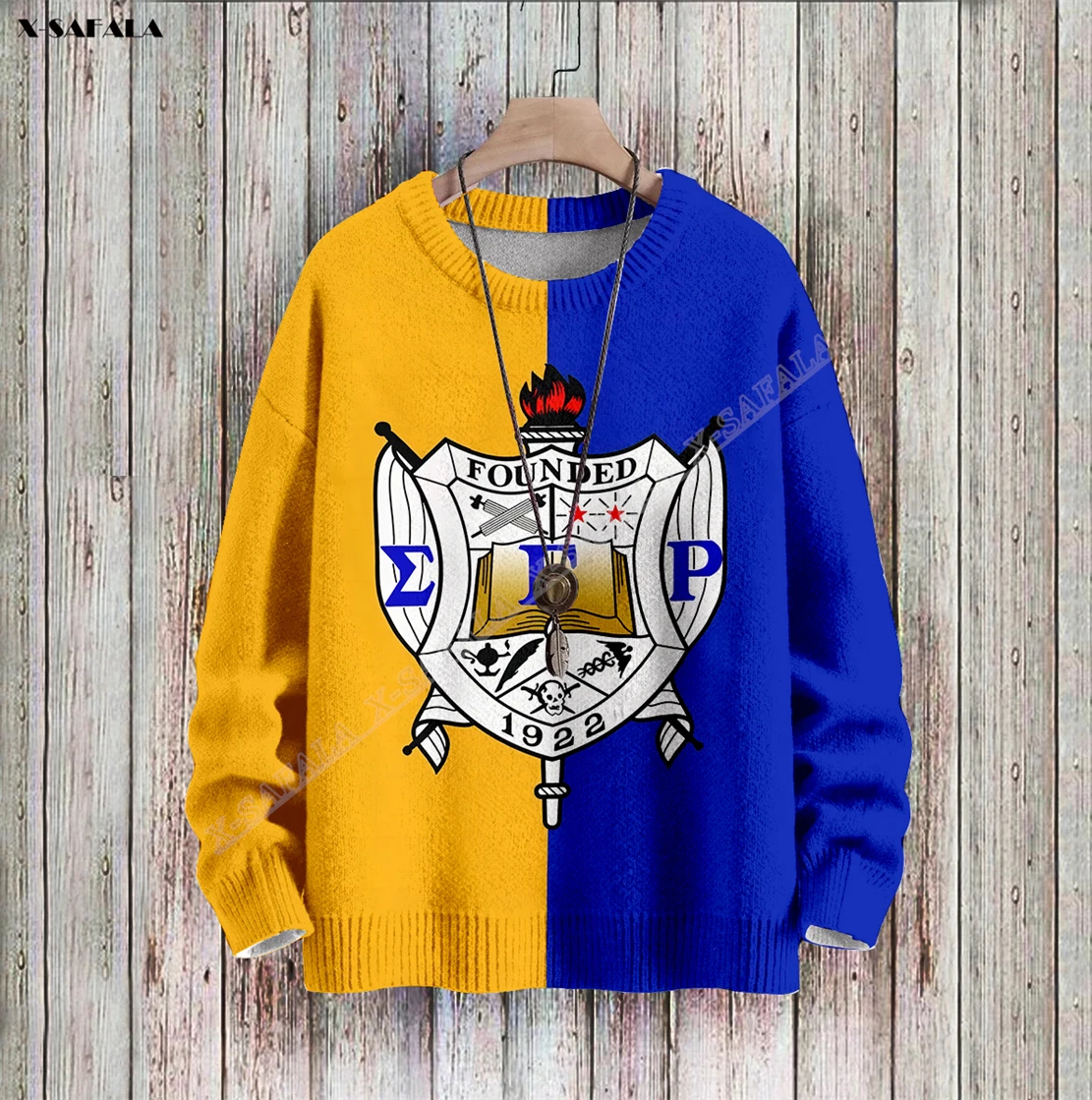 

1922 Exclusive ΣΓΡ Sigma Gamma Rho Sorority 3D Printed Thick Sweater Men Female Outwear Pullover Jumper Jersey Cotton Greek