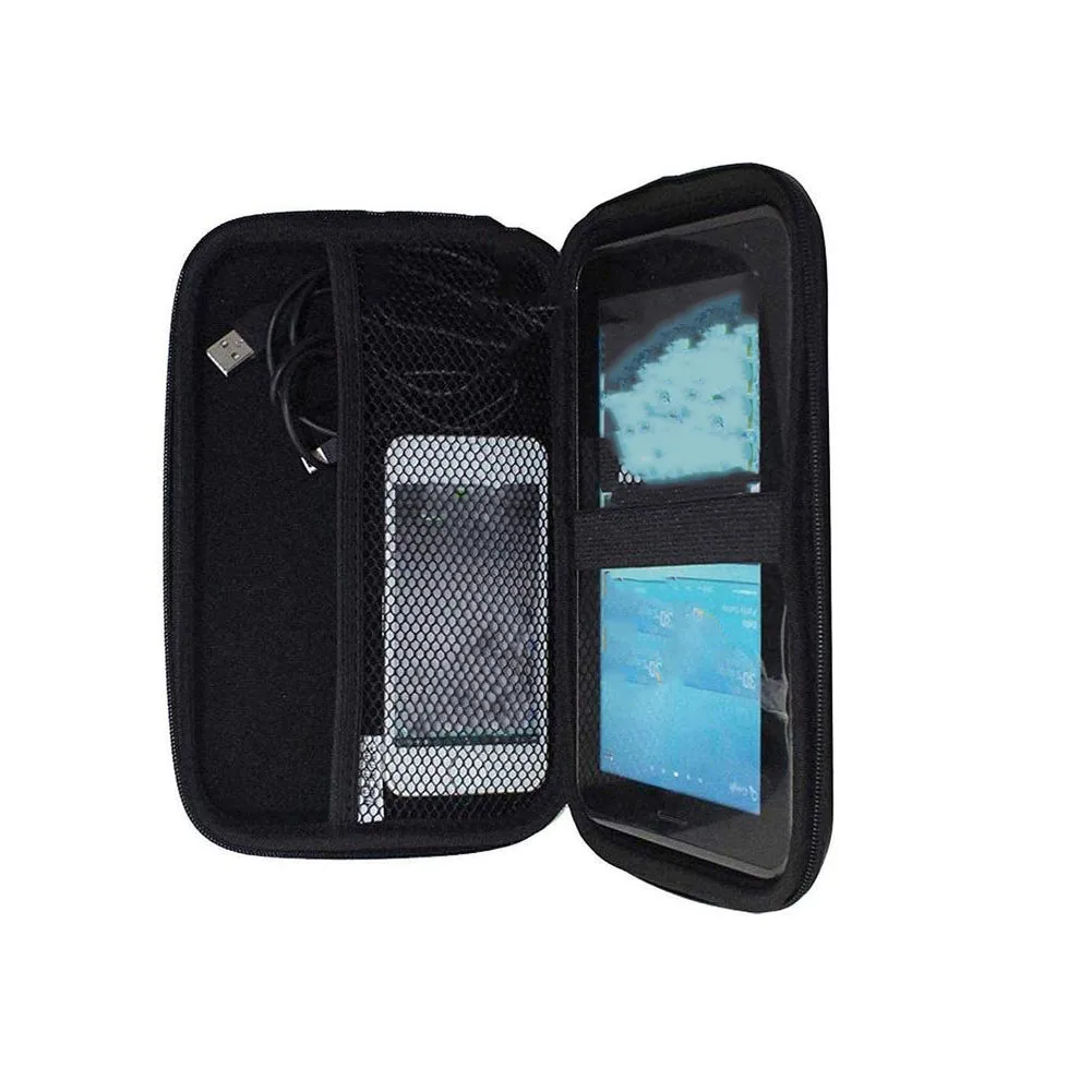 7인치 블랙 EVA PU 하드 케이스 GPS 커버 GPS 보관 가방 모든 TomTom 및 Garmin SAT NAV 7인치 GPS 장치 호환