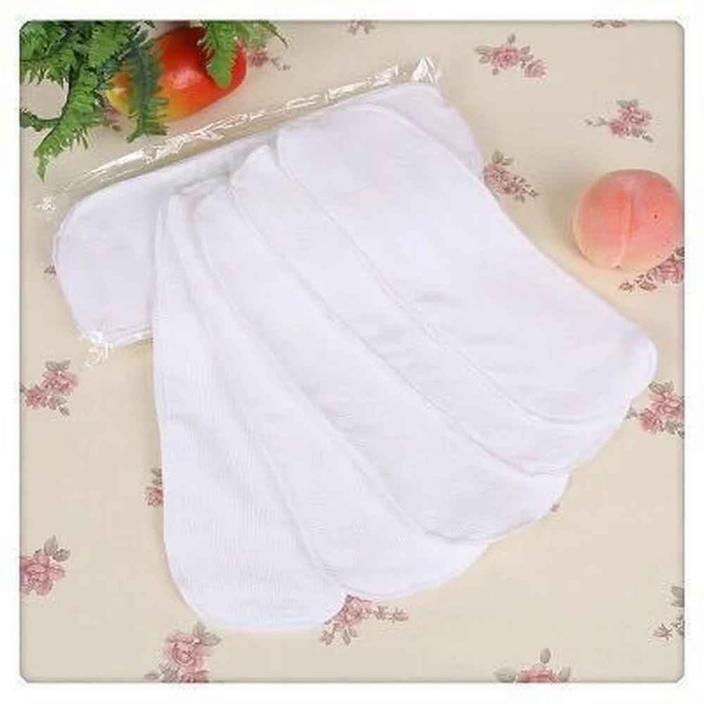 3pcs Reusable Baby Diapers Cloth Diaper Inserts 3 Layer Insert 100% Cotton Washable Babies Care Eco-friendly Diaper