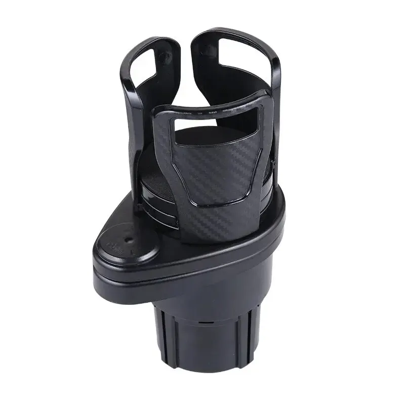 Multifunctional Car Cup Holder One To Two Double Layer Rotating Drinks Holder Vehicle Mounted Storage Rack drink cup holder,car storage holder,car interior accessories