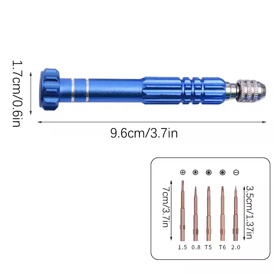 51개 금속 시계 수리 도구 키트 (밴드 조절용 링크 핀 제거기, 시계 뒷면 케이스 오프너, 스크루드라이버, 스프링 바 포함)