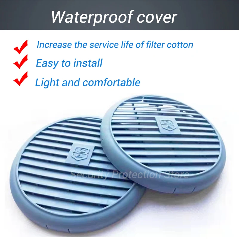 Waterproof Filter Cover For 2091 2097 2096 2297 2071 Particulate Filter Replacement For 6200/7502/6800 Gas Chemical Respirator respirator filter gas mask filter