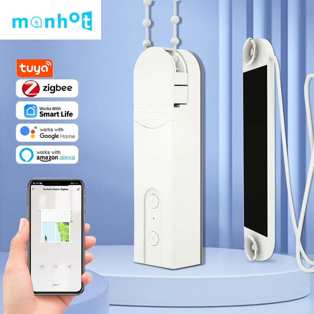 Умный двигатель для штор Tuya ZigBee3.0 | AliExpress