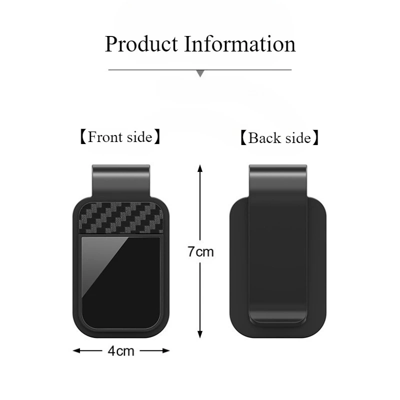 Deluxe Car Sun Visor Accessory: Sunglasses and Ticket Holder with Safety Clip