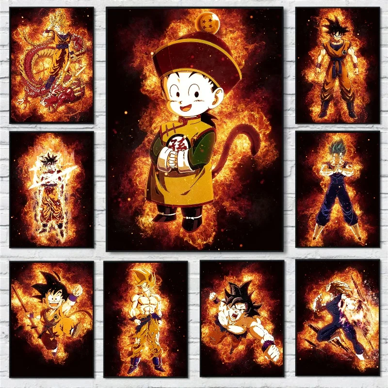 

Japan Bandai Anime Retro Cartoon Canvas Painting Art Posters Print Mural Pictures Home Wall Aesthetic Room Decorative