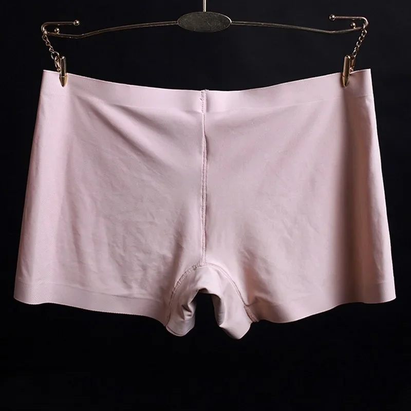 Safety Shorts Women Shorts Underwear Summer ice silk ladies breathable four-corner boxer shorts solid color cotton file anti-empty safety pants women