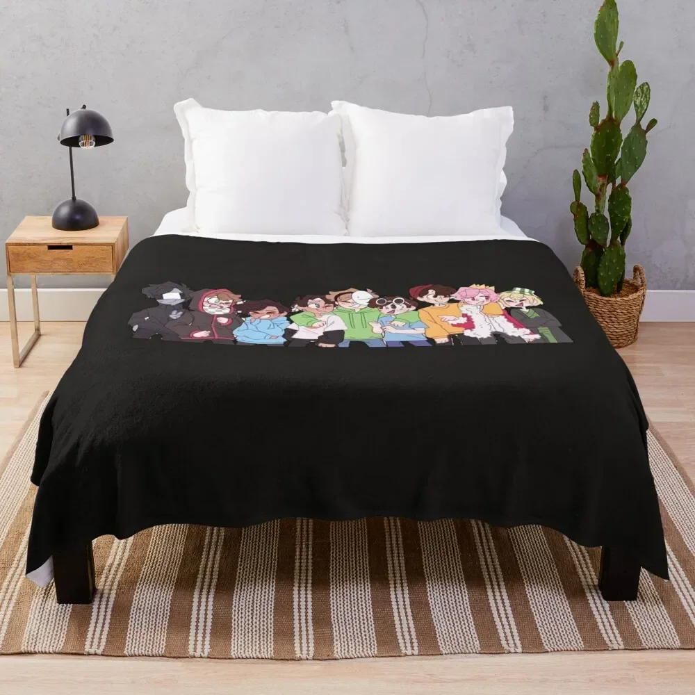 

dream smp all members Throw Blanket Stuffeds Travel Blankets