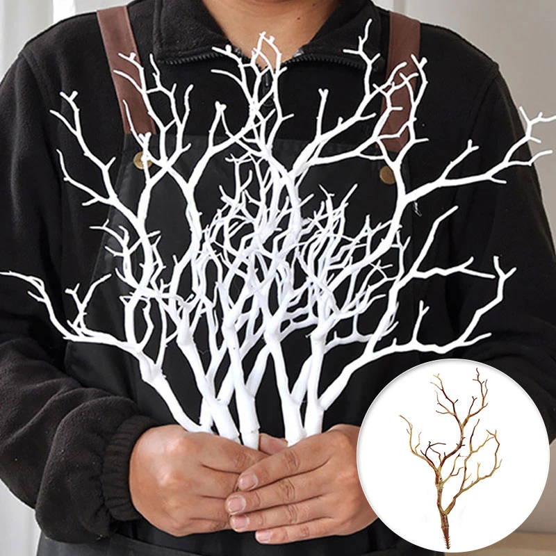 Black White Artificial Tree Branch DIY Party Decoration Plastic