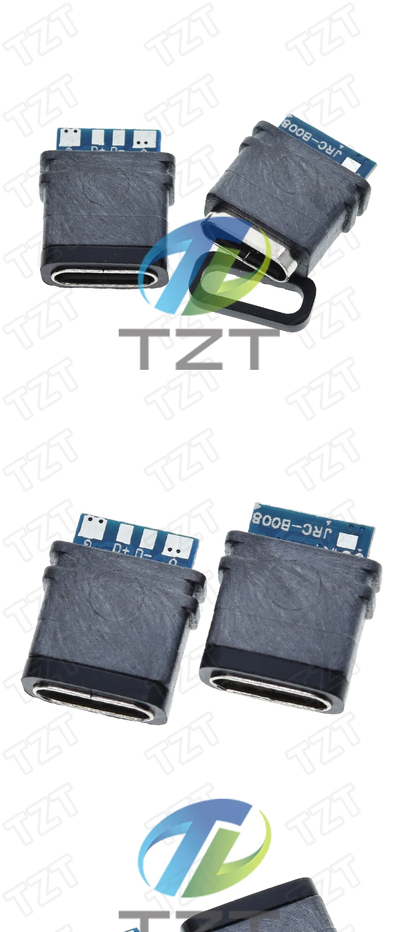 5/10PCS USB 3,1 Wasserdicht Typ-C Stecker 4PIN 5A Buchse IPX6 Ebene Von Wasserdicht unterstützung Laden Und Entladen DIY – Detail 3