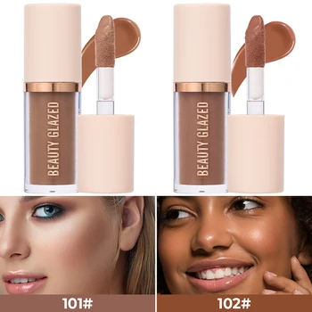 2025 Beauty Glazed Contouring liquido a 2 colori per migliorare il contorno del viso, impermeabile, opaco, trucco per il viso con contorno modellante del viso a V 1