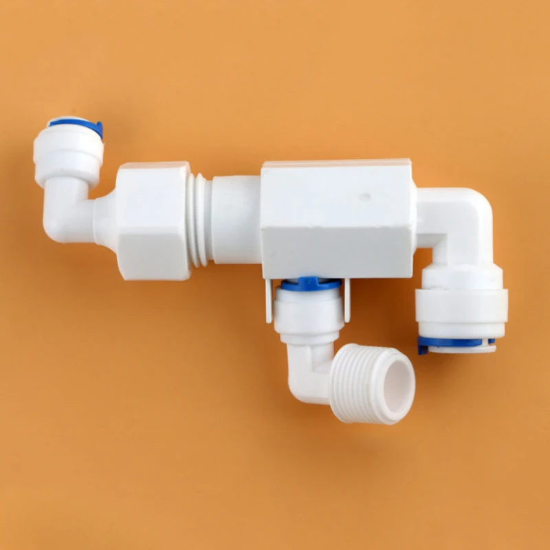 Reverse Osmosis Hose Connection Quick Coupling 1/4"Stem 1/2"Male Female Thread Tee RO Water Aquarium Plastic Joint Pipe Fitting