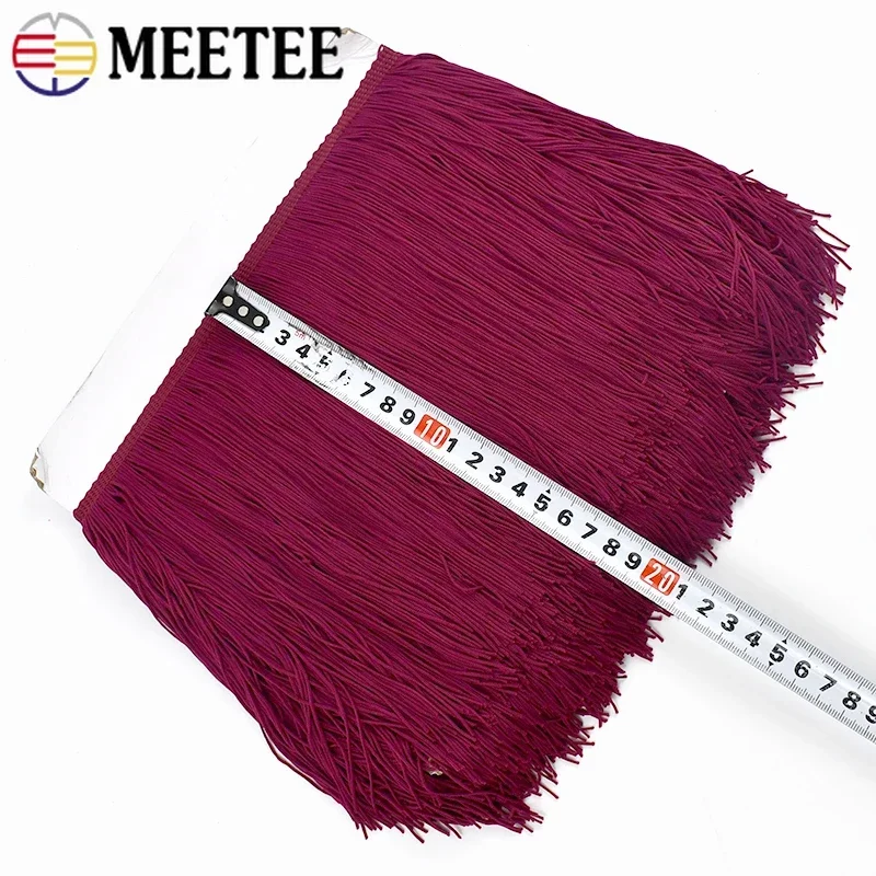 1-5 Metri 20 centimetri Nappa Frangia Per Cucire Abiti Decorazione Nastro Tende Lace Trim Fascia Vestiti Frange Tessuto Accessori FAI DA TE - immagine 3