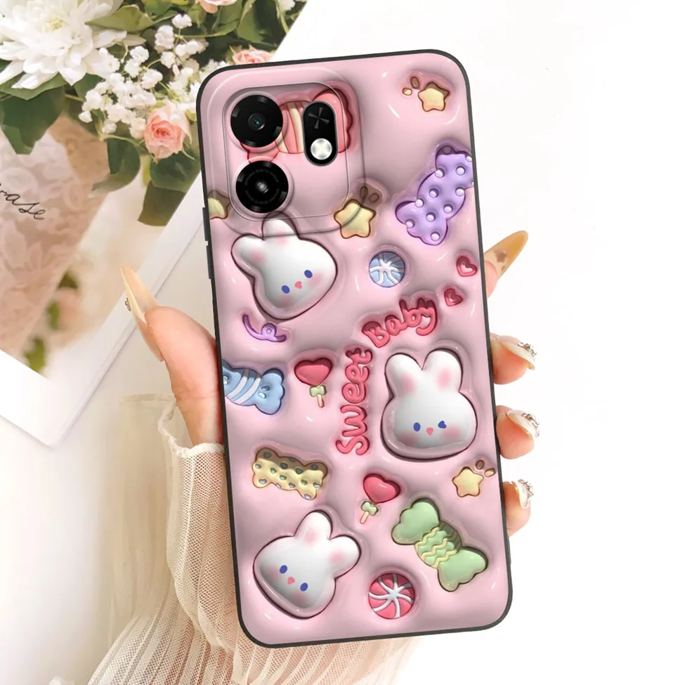 Luxury Floral Phone Case - Fashionable Silicone Cover with Cute Painted Design