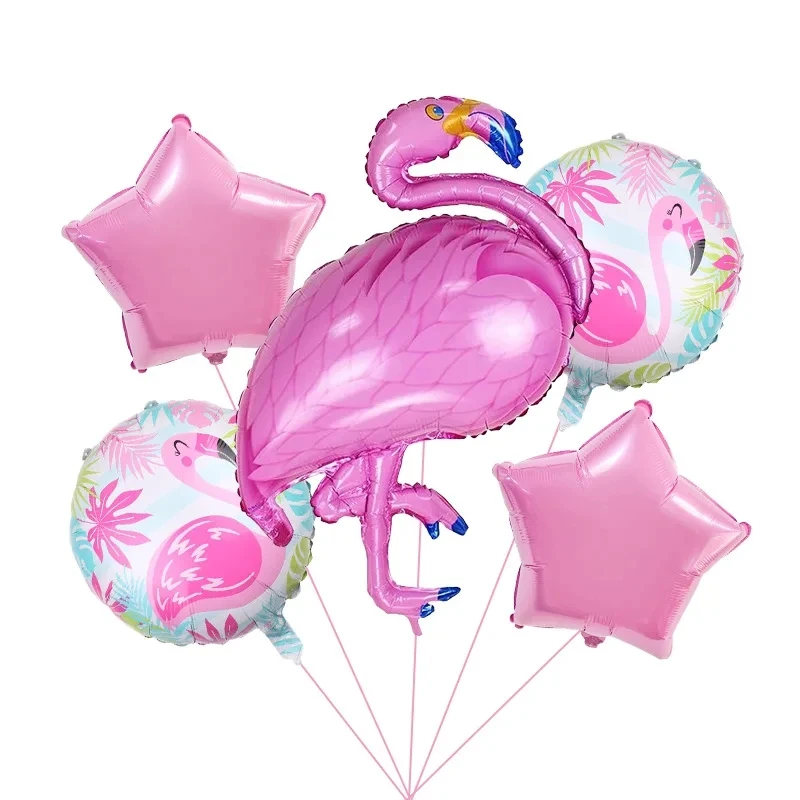 Disney Festival Party Tropical Rainforest Theme Flamingo Ananas Festival Balloon Combination