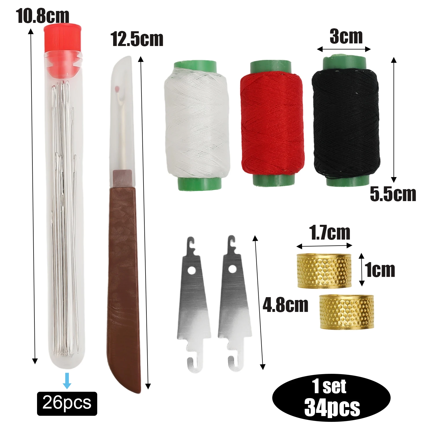 NBEADS 20-Pack Bee Needle Threaders - Stainless Steel Sewing Tools With Charm Pendants For Easy Threading